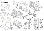 Bosch 3 601 E18 060 GST 160 BCE Orbital Jigsaw 110 V / GB Spare Parts GST160BCE